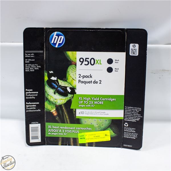 2PK HP 950XL INK JET PACKS