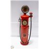 Image 1 : VINTAGE ROUTE 66 GASOLINE PUMP WITH WORKING CLOCK