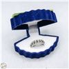 Image 1 : STERLING & SAPPHIRE STUNNING RING SIZE 7.25