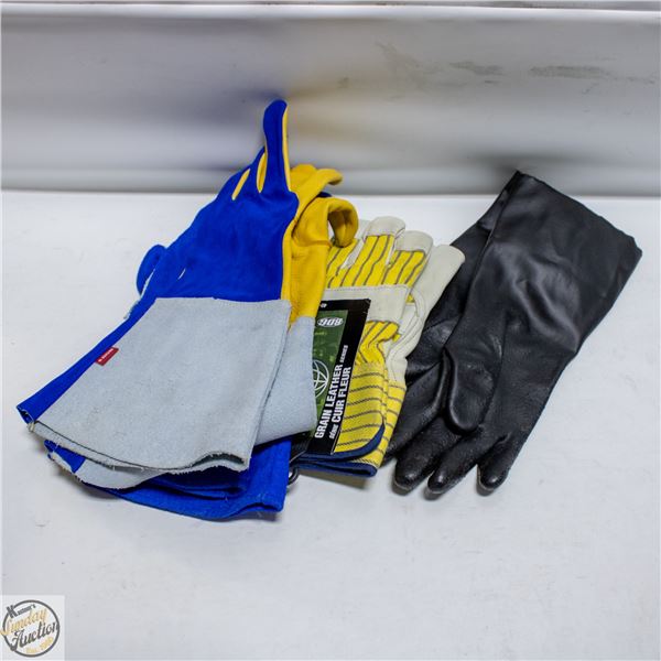 LOT OF 3 NEW GLOVES