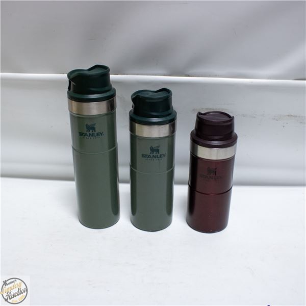 3 STANLEY TRAVEL MUGS TOGETHER