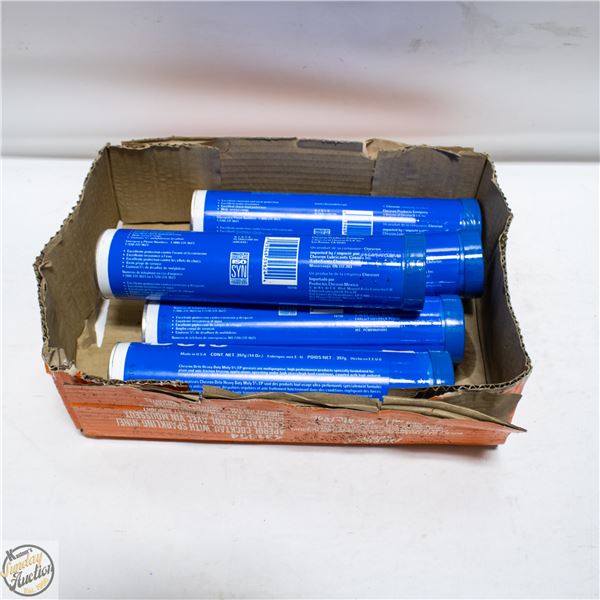LOT OF CHEVRON GREASE TUBES