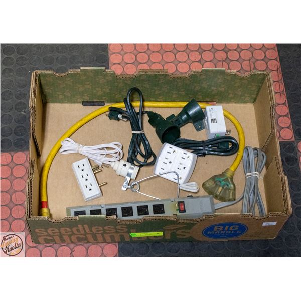 FLAT WITH ELECTRICAL CORDS/POWER BARS AND