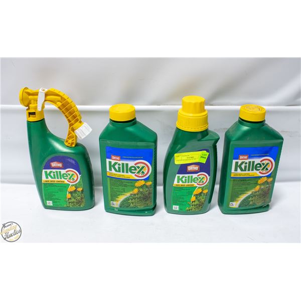 4 BOTTLES KILLEX 1L EA