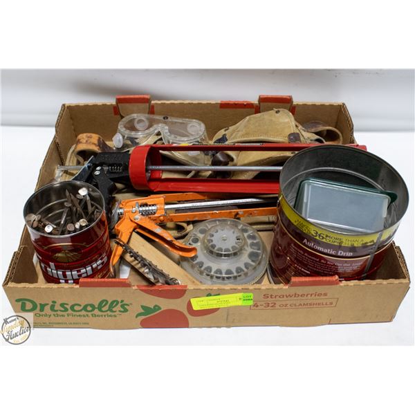 CAULKING GUNS,TOOL BELT,DIAL-A-BIT,ETC