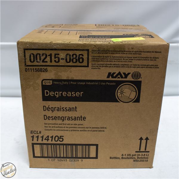 LOT OF 4 KAY DEGREASERS SUITABLE FOR FOOD AND