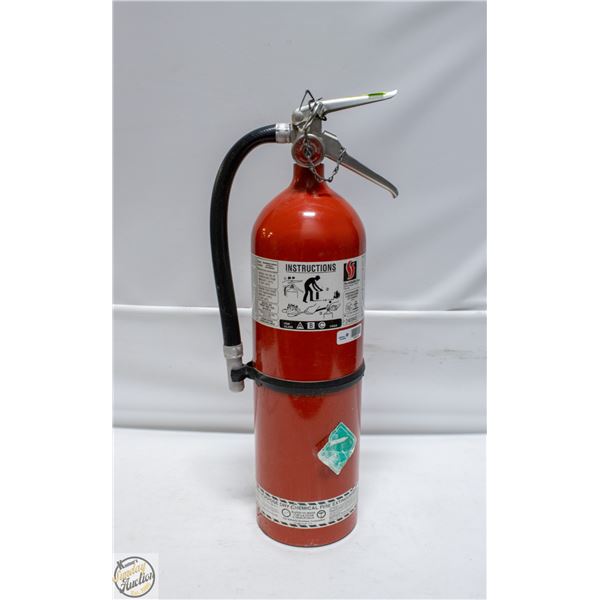 FULLY CHARGED 10 LB FIRE EXTINGUISHER