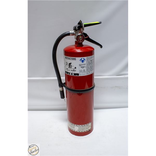 FULLY CHARGED 10 LB FIRE EXTINGUISHER
