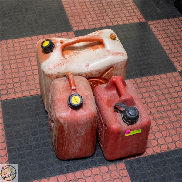 3 JERRY CANS