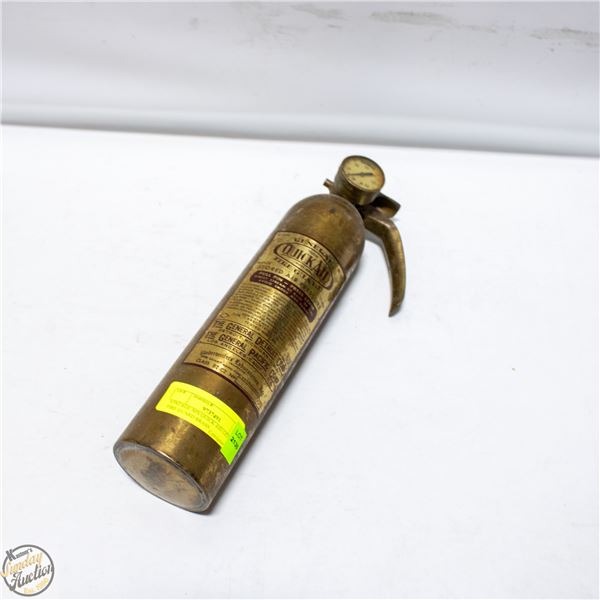 ESTATE 1950'S QUICK AID GENERAL FIRE GUARD BRASS