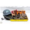 Image 1 : ESTATE LEATHER TOOL BELT, HARD HAT WITH
