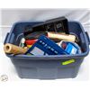 Image 1 : TOTE OF PAINTERS SUPPLIES