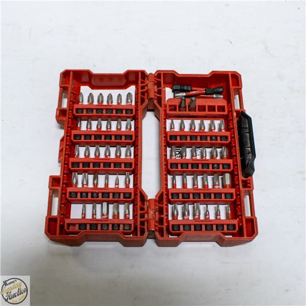 60 PC MILWAUKEE DRILL/SCREWDRIVER BIT SET