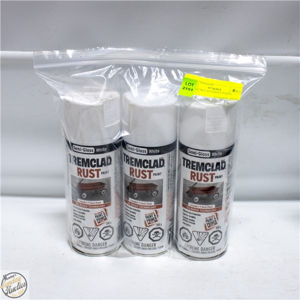 3PK TREMCLAD SPRAY PAINT
