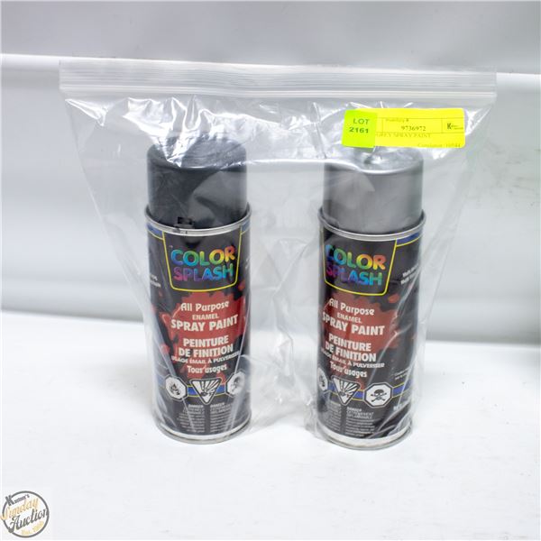 2PK GREY SPRAY PAINT