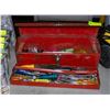 Image 1 : SMALL ESTATE RED TOOLBOX WITH CONTENTS