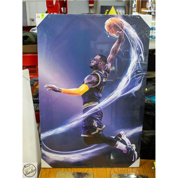 CANVAS PICTURE LABRON JAMES 24.5" X 36"