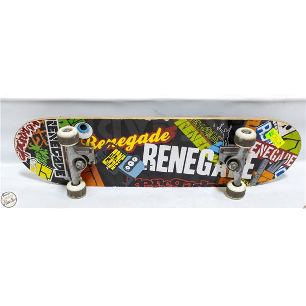SKATEBOARD STICKER BOMBED DOUBLE KICK POPSICLE