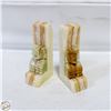 Image 1 : HEAVY MARBLE ONYX BOOKENDS
