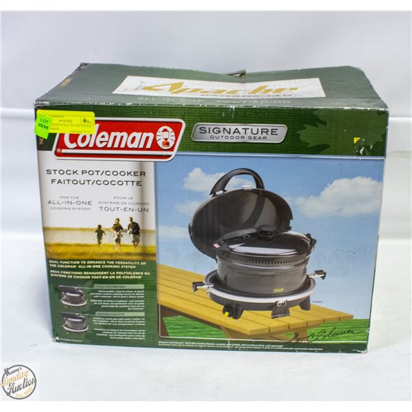 NEW COLEMAN ALL IN ONE STOCK POT/COOKER