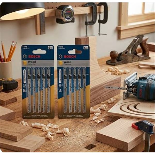 2 Packs Bosch T101B Wood Jig Saw Blades