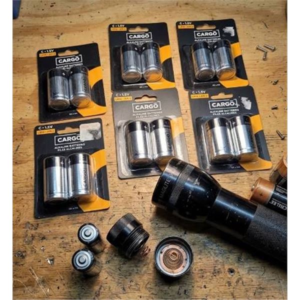 Cargo C Alkaline Batteries Lot of 6 - 2 Packs