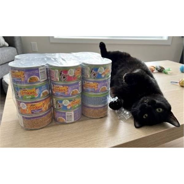 12x156g Assorted -Friskies Cat Food Cans