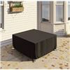 Image 1 : Amazon Basics Square Patio firepit Cover, Black 48 x 30 Inch Black