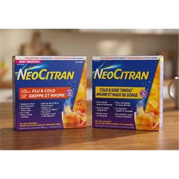 NeoCitran Cold & Flu Powder, 2 Boxes