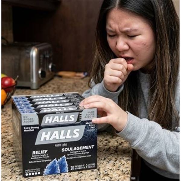 Halls Extra Strong Menthol 20 Pack Case