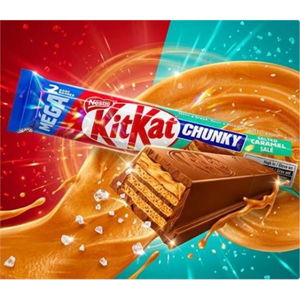 Nestle Kit Kat Salted CaramelÂ  Chunky Mega 12-Pack (68g Each)