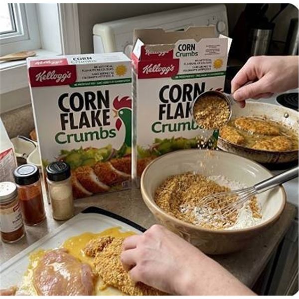 Kellogg's Corn Flake Crumbs 575g, 2 Boxes