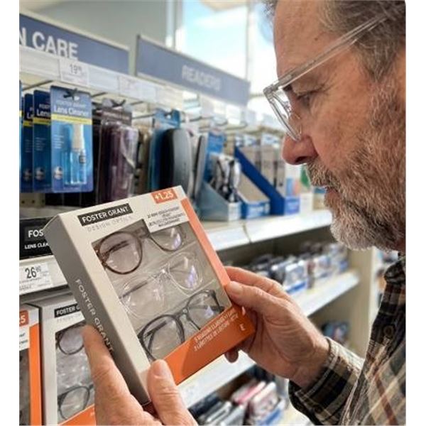 Foster Grant 3-Pack Reading Glasses +1.25
