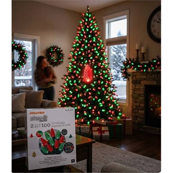 Sylvania Stay-Lit Platinum LED C6 Lights 2x