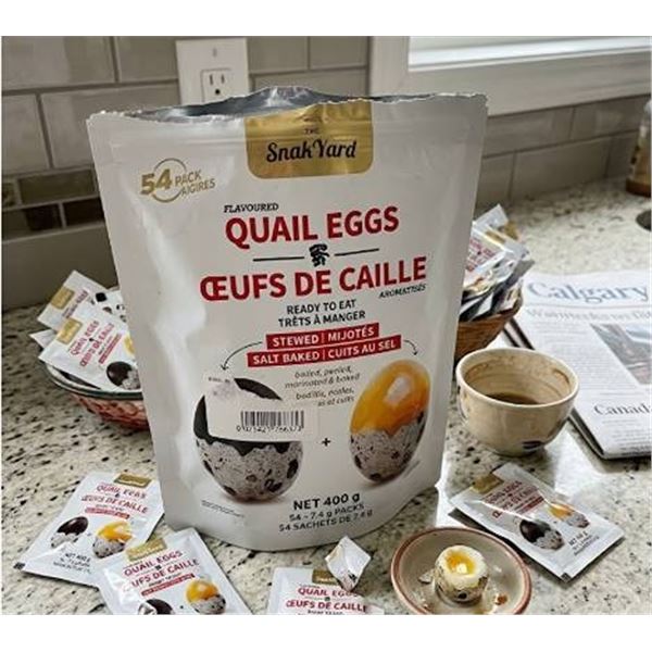 SnakYard Flavored Quail Eggs 400g Pack