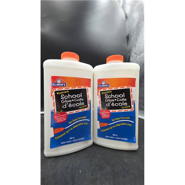 Elmer's School Glue 2X950ml Pair Washable
