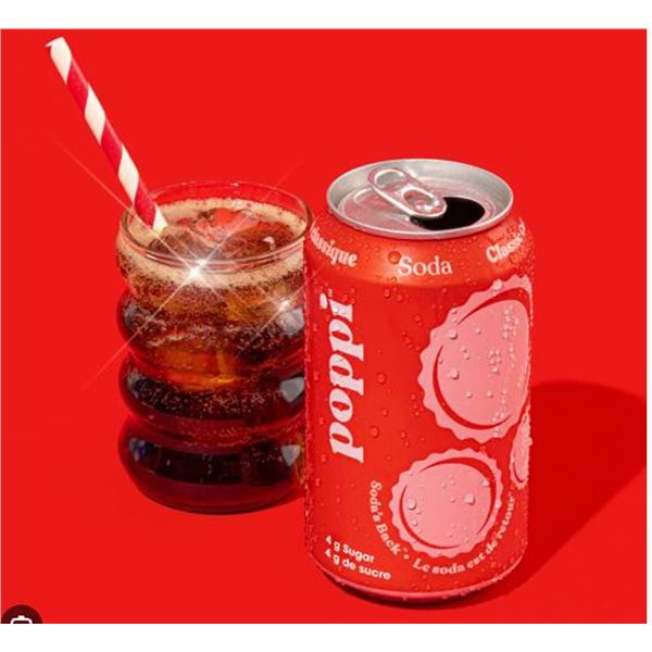12-Pack of Poppi Classic Cola 355mL Cans