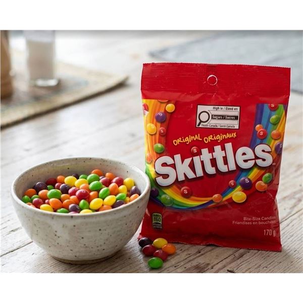 Lot ofÂ  6 Skittles Original 170g Bags