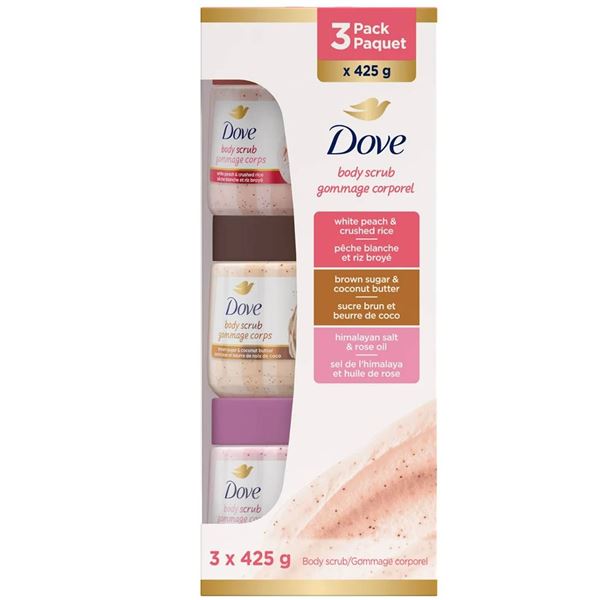 Dove Body Scrub 3-Pack Set 3 x 425g