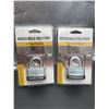 Image 2 : Household Helpers 1-3/4" Key Padlocks, 2-Pack