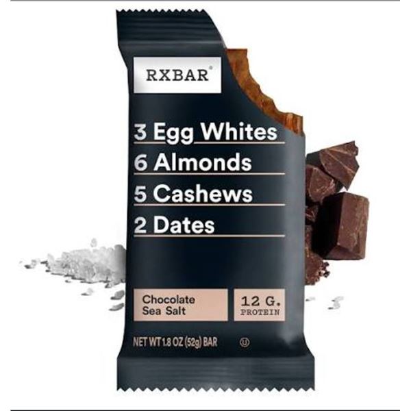 RXBAR Chocolate Sea Salt Protein Bars 12 x 52g