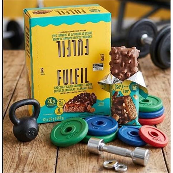 FULFIL Chocolate Salted Caramel Protein Bars 12x55g
