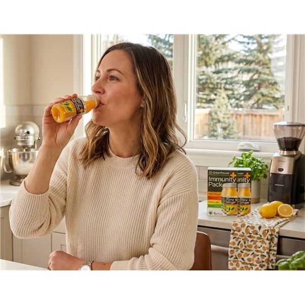 Lot of 2 - Greenhouse Immunity Pack Wellness Shots 4 x 60ml