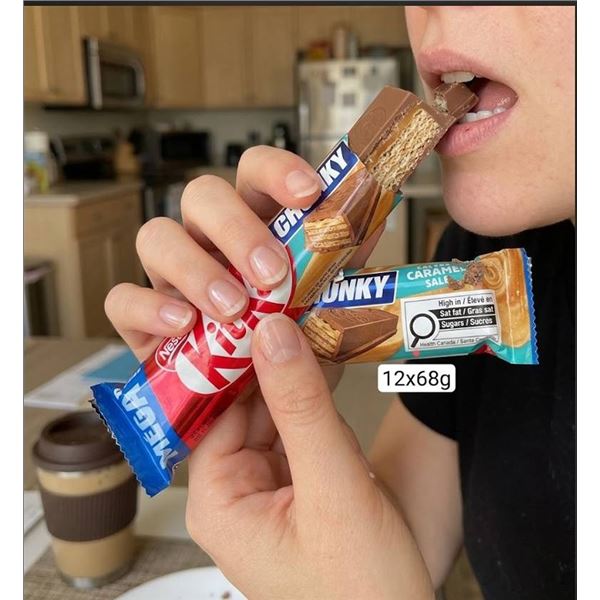 KitKat Chunky Mega 68g Bars, 12 Pack Salted Caramel
