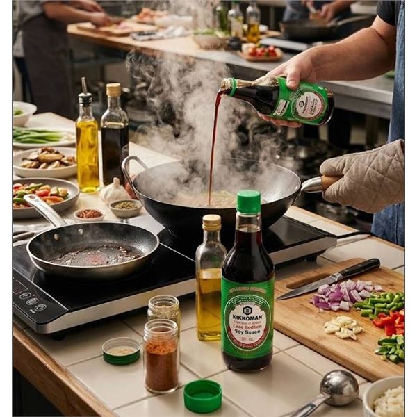 Kikkoman Less Sodium Soy Sauce Duo 591mL