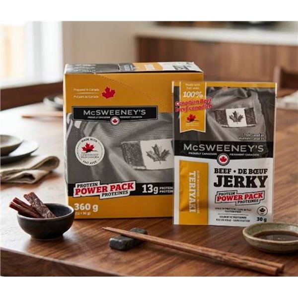 McSweeney's Teriyaki Beef Jerky Pack 12 x 30g