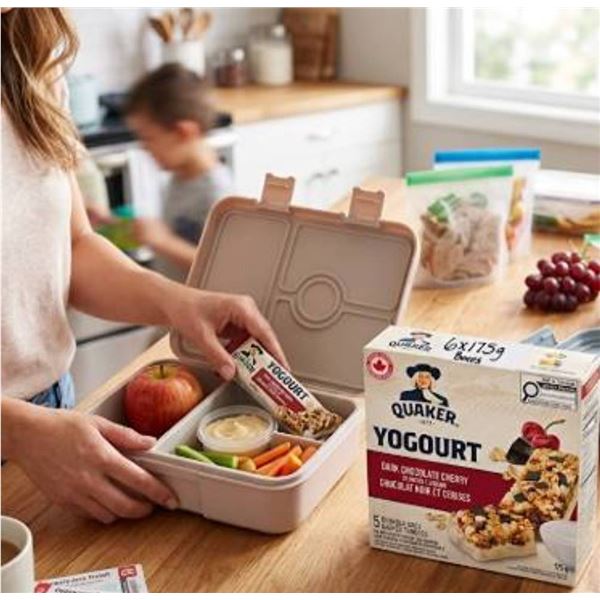 Lot of 6 - Quaker Yogourt Dark Chocolate Cherry Bars 5 per Pack