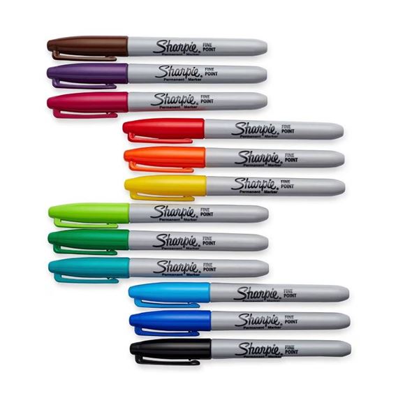 Sharpie 12-Count Fine Permanent Markers
