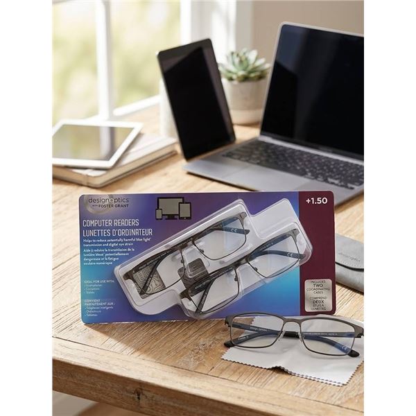 Design optix Computer Readers 2-Pack +1.50