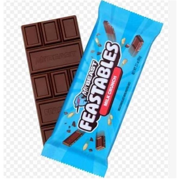 MrBeast Feastables Milk Crunch Chocolate 10pk